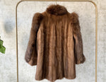 1980s Puff-Shoulder Fur Coat