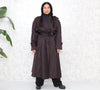 1980s Striped Wool Trench