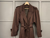 1980s Striped Wool Trench