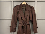 1980s Striped Wool Trench