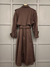 1980s Striped Wool Trench