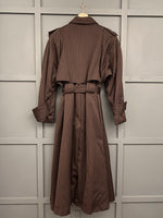 1980s Striped Wool Trench