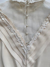 1980s Victorian Style Chiffon Blouse