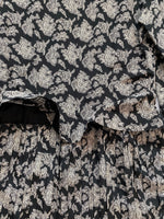 1980s Big Collar Silk Dress