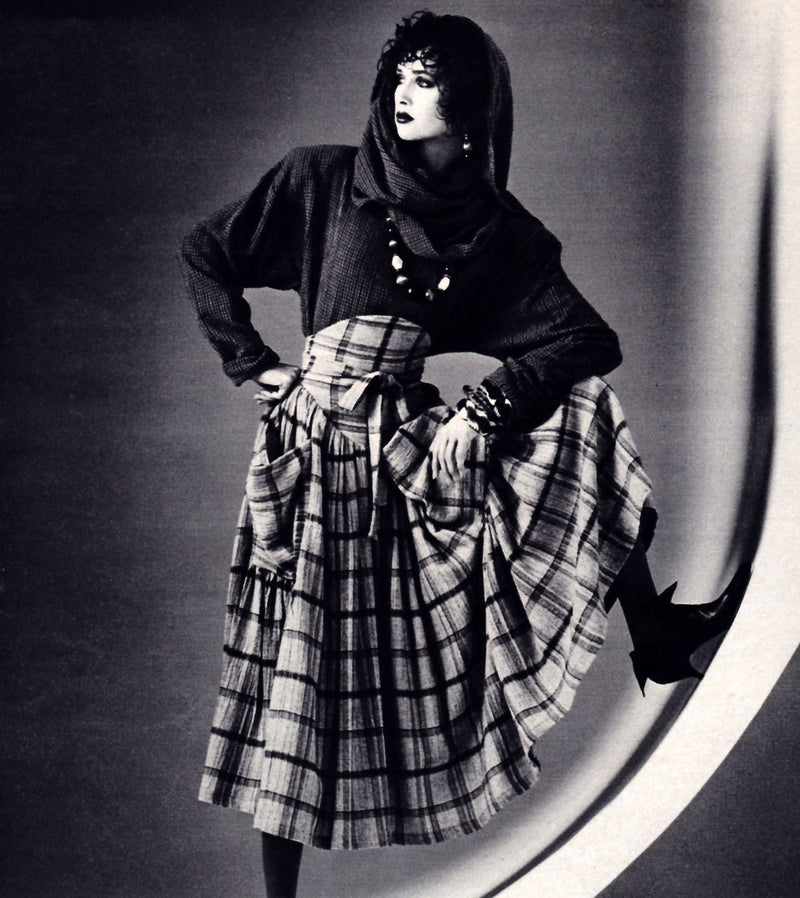 Norma Kamali 1980s Suspender Skirt