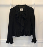 Vintage Designer Ruffle Blazer