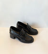 Vintage Chunky Heel Loafers