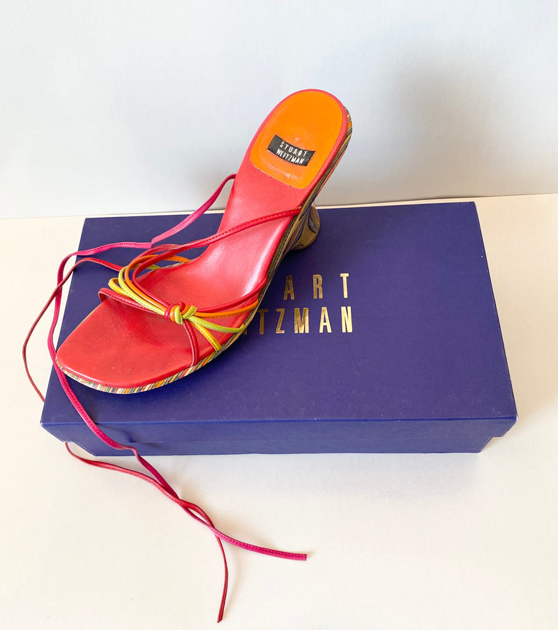 Vintage Strappy Stuart Weitzman Wedge Sandals