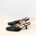 Square Toe Slingbacks by Lewre