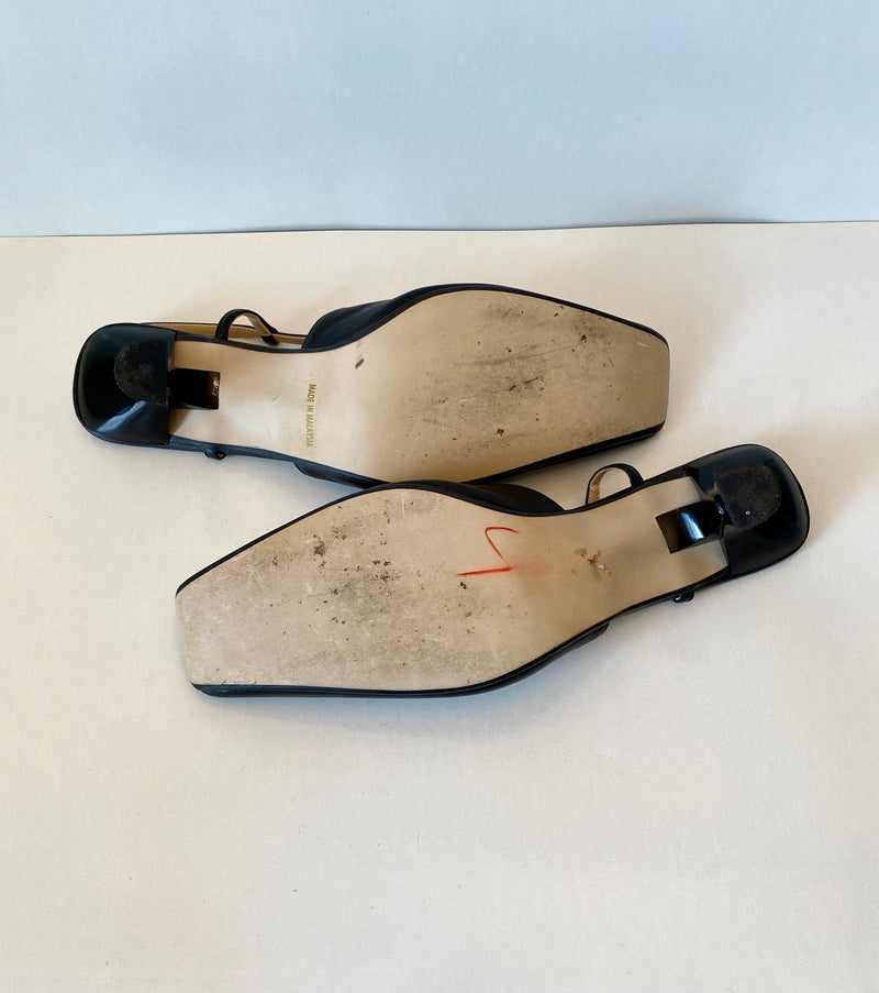 Square Toe Slingbacks by Lewre