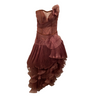 Y2K Asymmetrical Organza Ruffle Dress