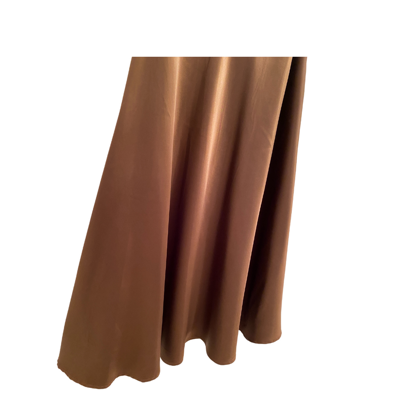 Y2K Satin Midi Skirt