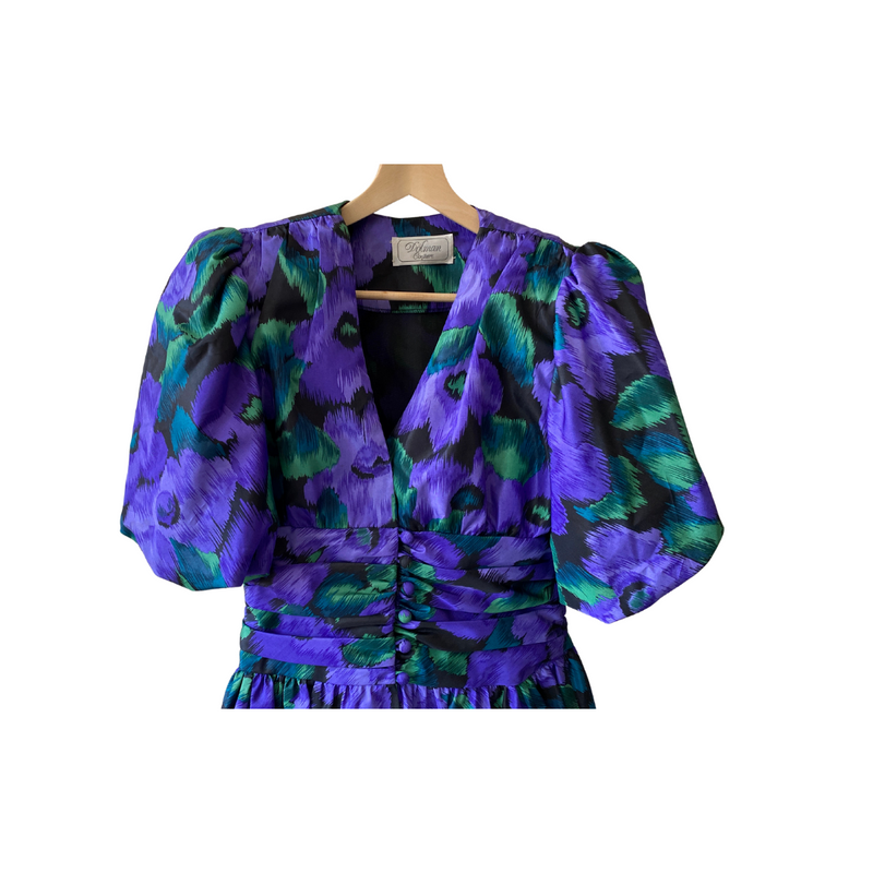 1980s Dramatic Puff-Sleeve Blouse