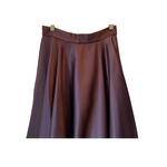 1980s Brown Satin Maxi Skirt