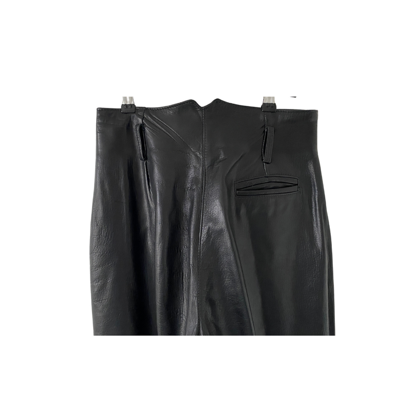 ON HOLD...1980s High Waisted Leather Trousers