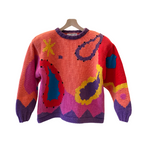 1980s Abstract Print Sweater
