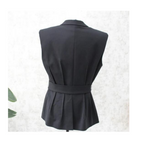 1980s Structured Waistcoat with Belt