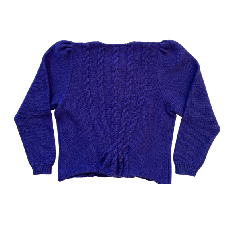 1980s Austrian Trachten Wool knit Cardigan