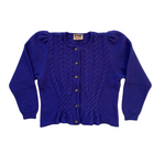 1980s Austrian Trachten Wool knit Cardigan