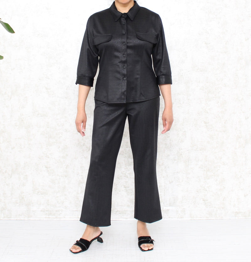 1970s Cropped Pants and Shirt Set