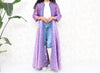 1950s Purple Quilted Duster
