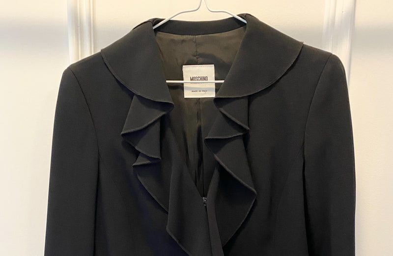 Vintage Designer Ruffle Blazer