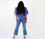1980s Dramatic Puff-Sleeve Blouse