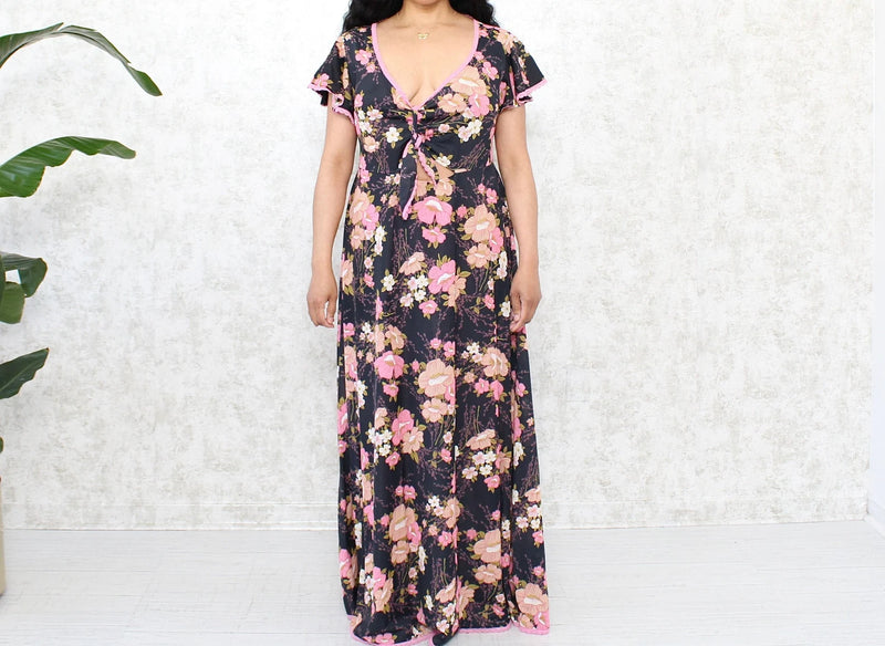 1970s Maxi House Dress