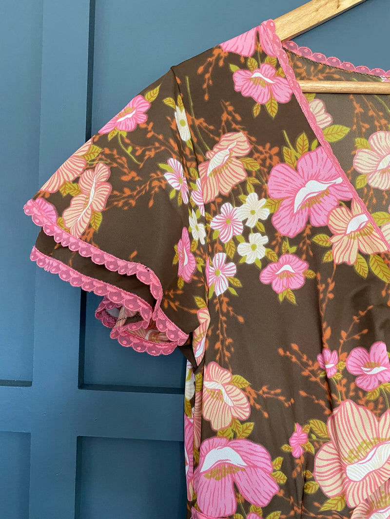 1970s Batwing House Dress