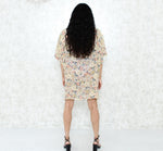 1980s Chiffon Floral Skirt-Set