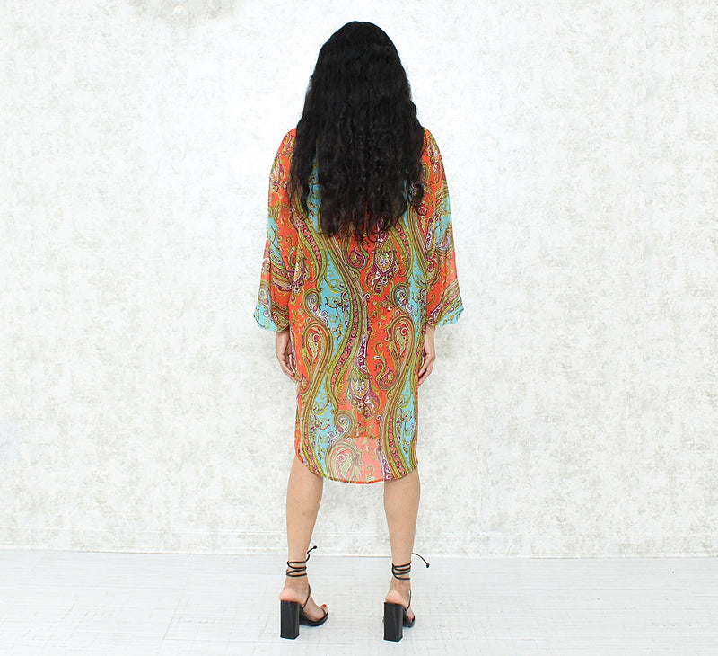 1980s Oversized Chiffon Shirt