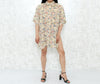 1980s Chiffon Floral Skirt-Set
