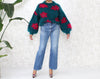 1980s Balloon Sleeve Knit Sweater