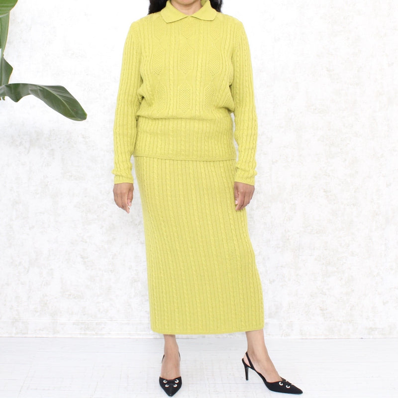 1980s Knit Sweater Skirt Set